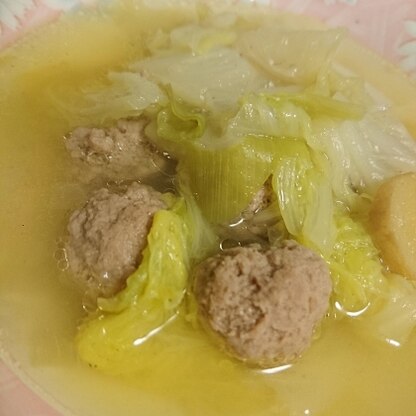ぽかぽかスープにとろける白菜、大好きです！ごちそうさまでした(о＾∇＾о)
